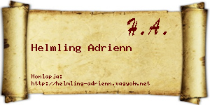 Helmling Adrienn névjegykártya